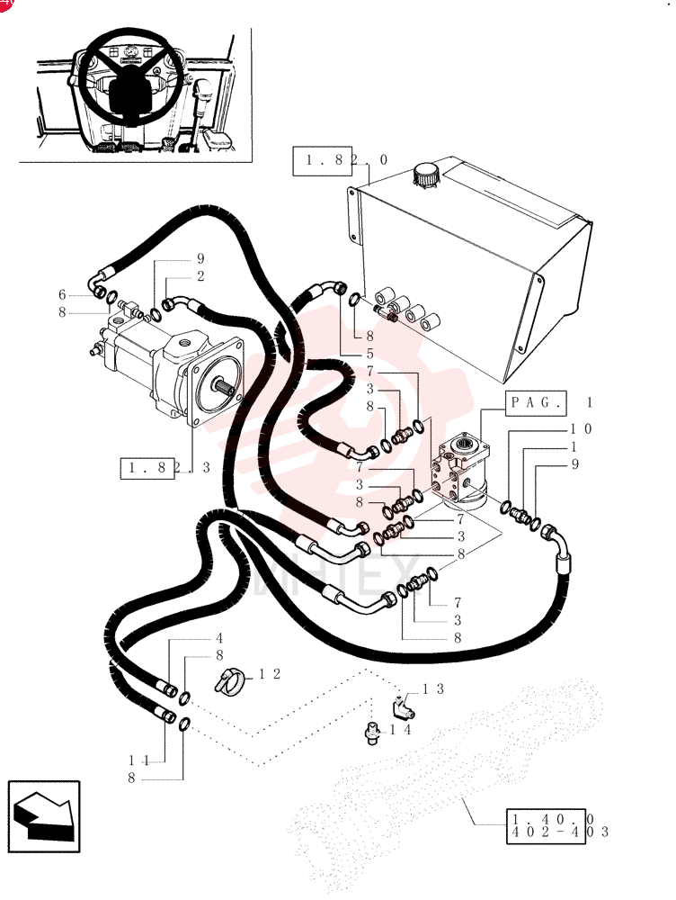 HYD CONNECTOR,11/16-16 ORS x 7/16-20 UNF-2A