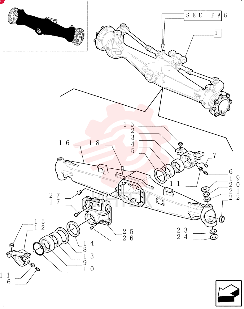 STEERING AXLE