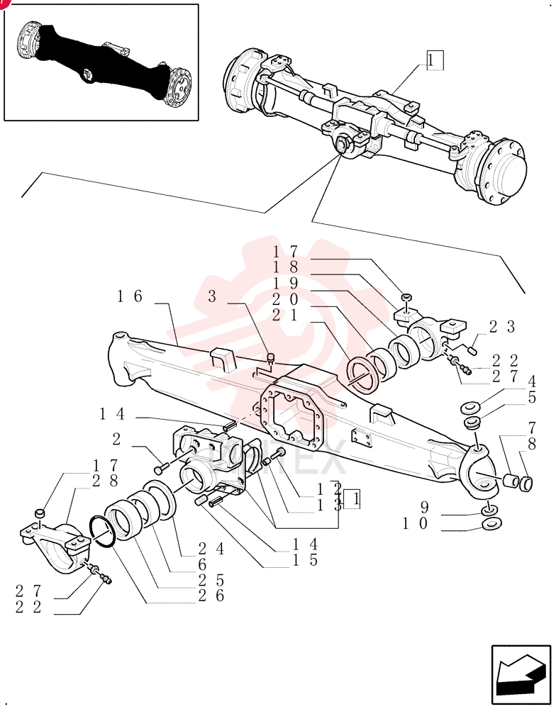 4WD AXLE ASSY