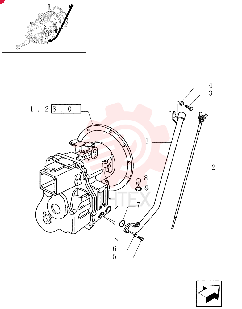 HYD TUBE,912, 132 mm L
