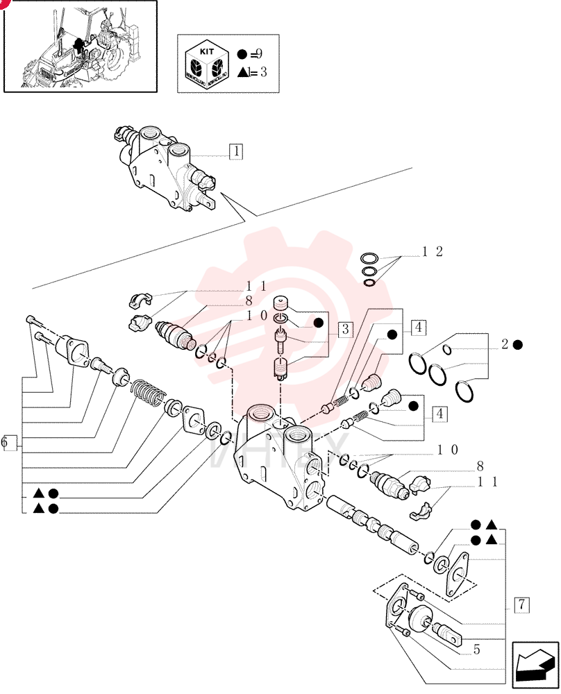 HYD VALVE SECTION