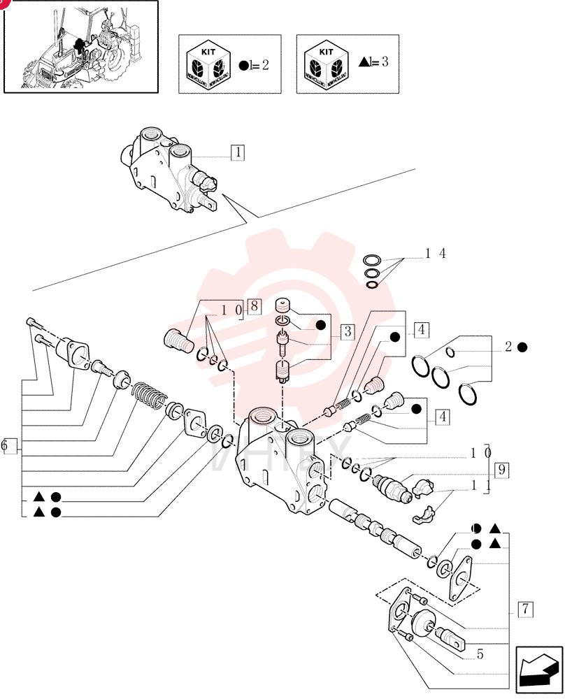 HYD VALVE SECTION