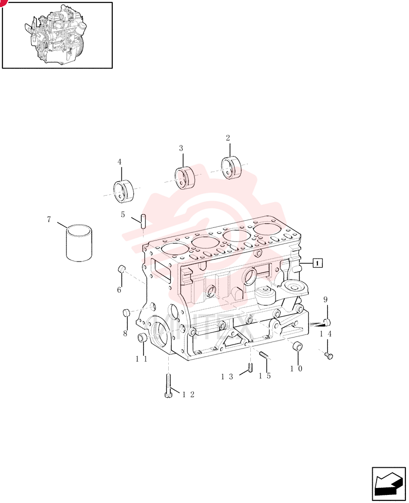 CYLINDER BLOCK,4 Cylinders