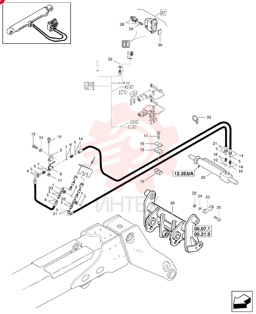 HYD CONNECTOR 85812608