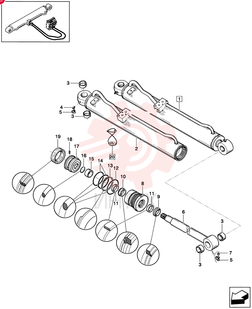 HYDRAULIC CYLINDER 85806250
