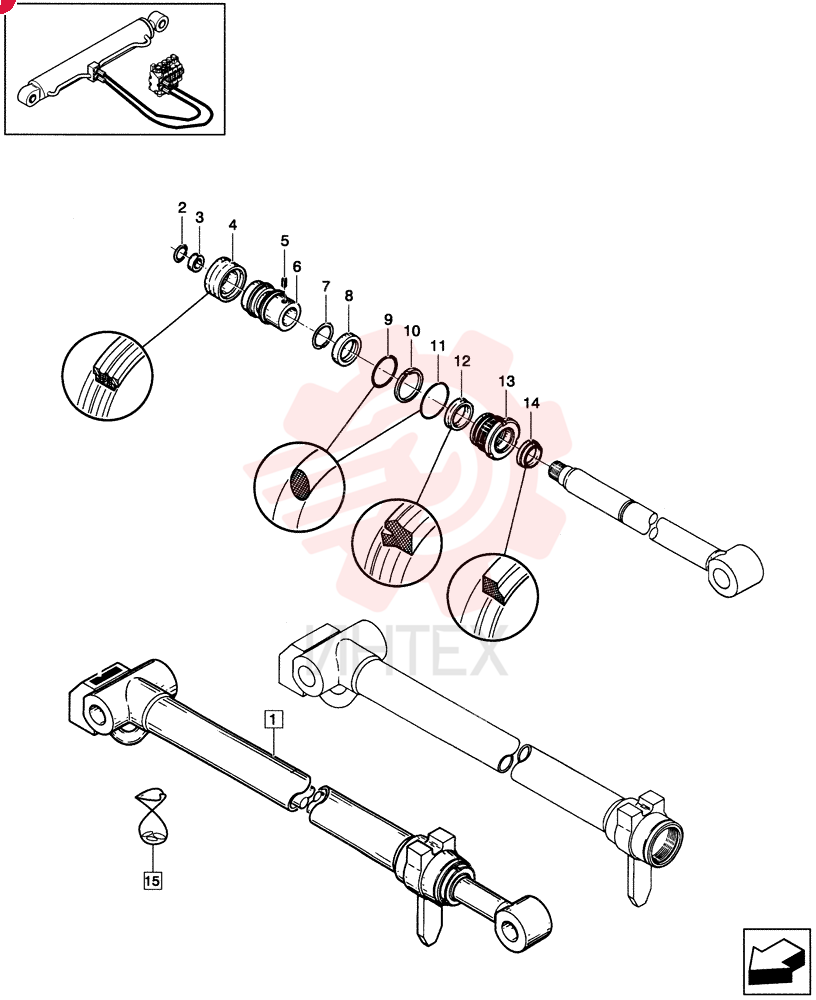 HYDRAULIC CYLINDER 85806252