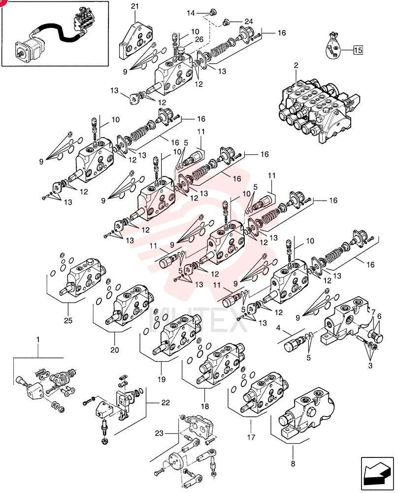HYDRAULIC VALVE 85812563