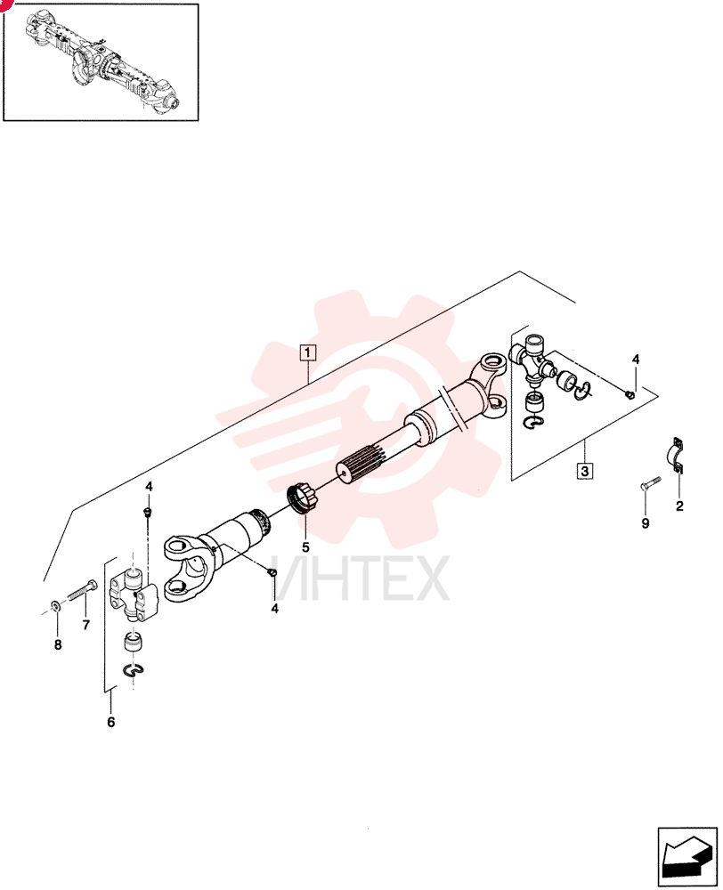 PTO SHAFT 85807042