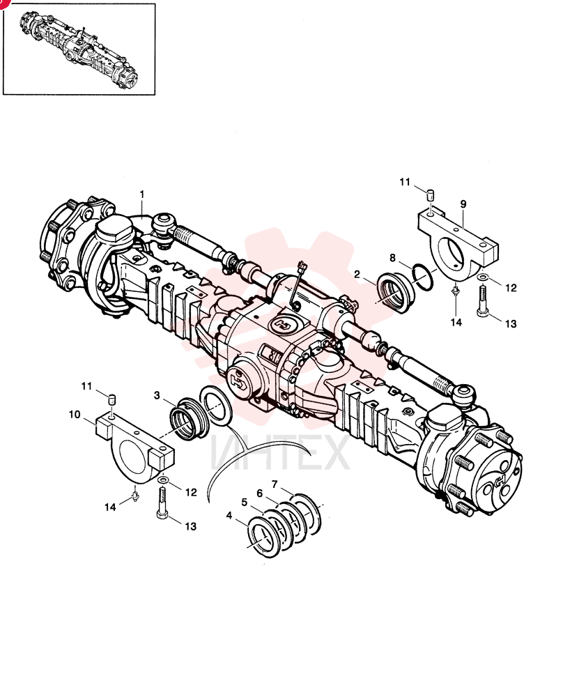 REAR AXLE 85820679