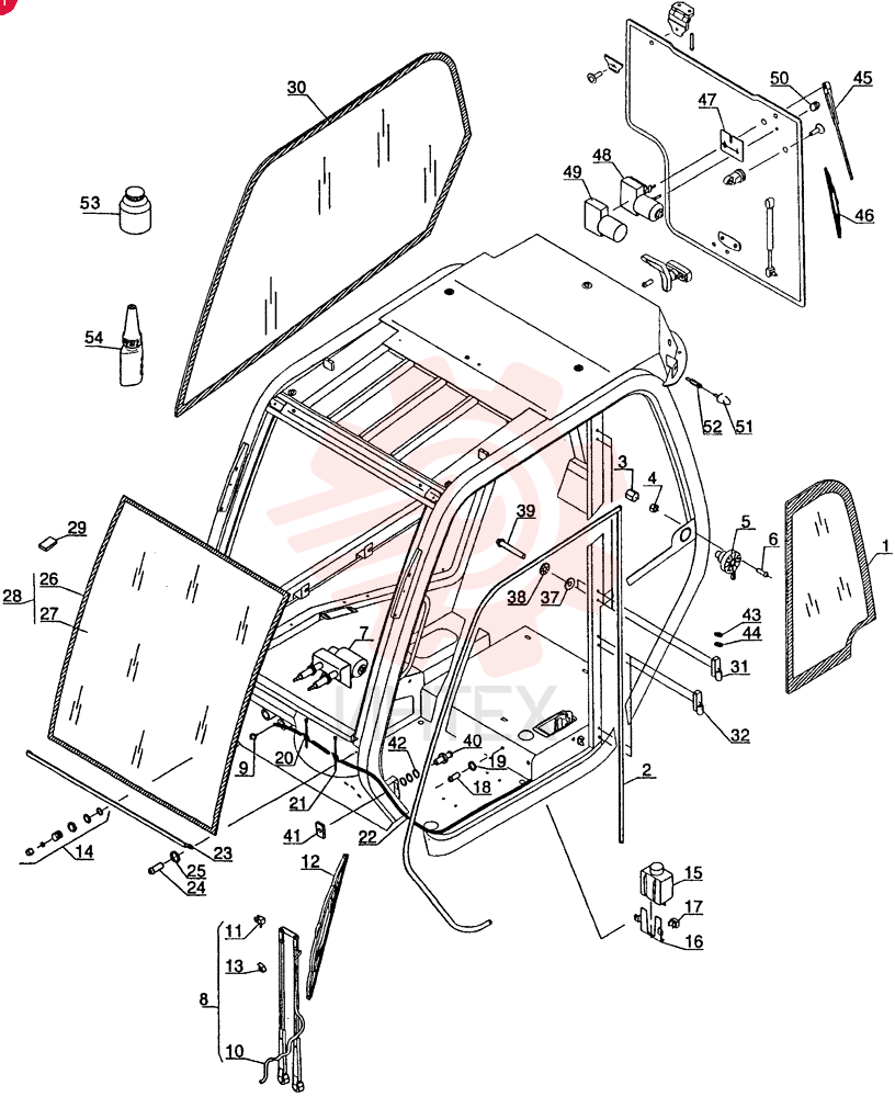 CAB GLASS 85806269 (1)
