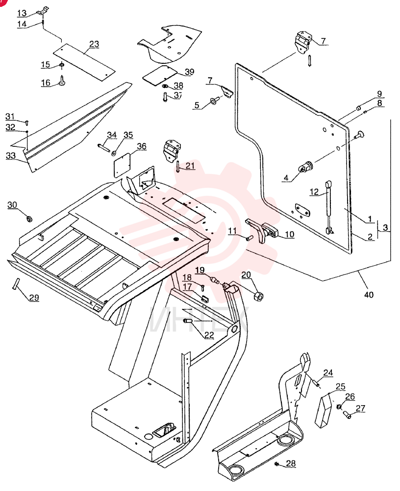 CAB GLASS ASSY 85812641 (3)