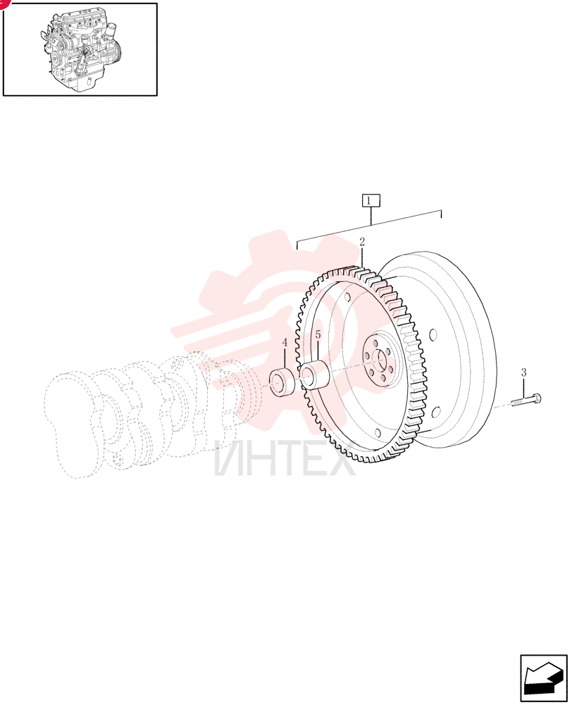 ENGINE FLYWHEEL 500334887