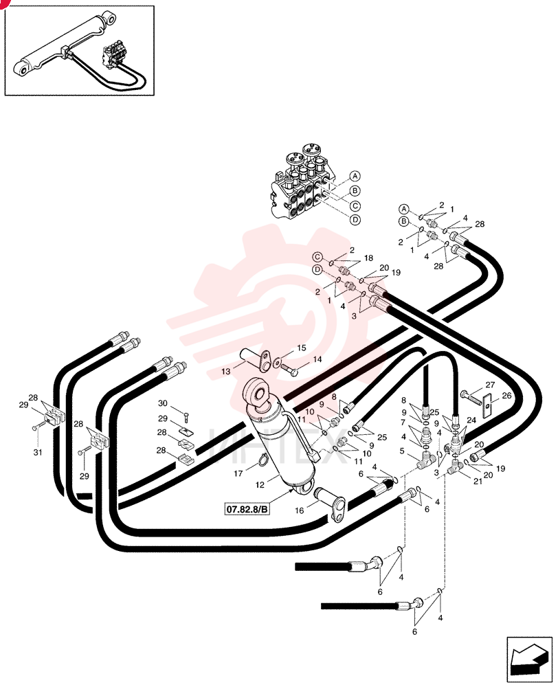 HYD CONNECTOR 85806430 (3)