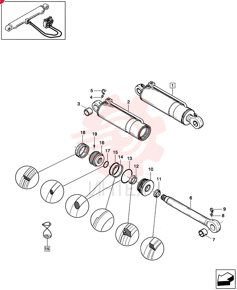 HYDRAULIC CYLINDER 85824510