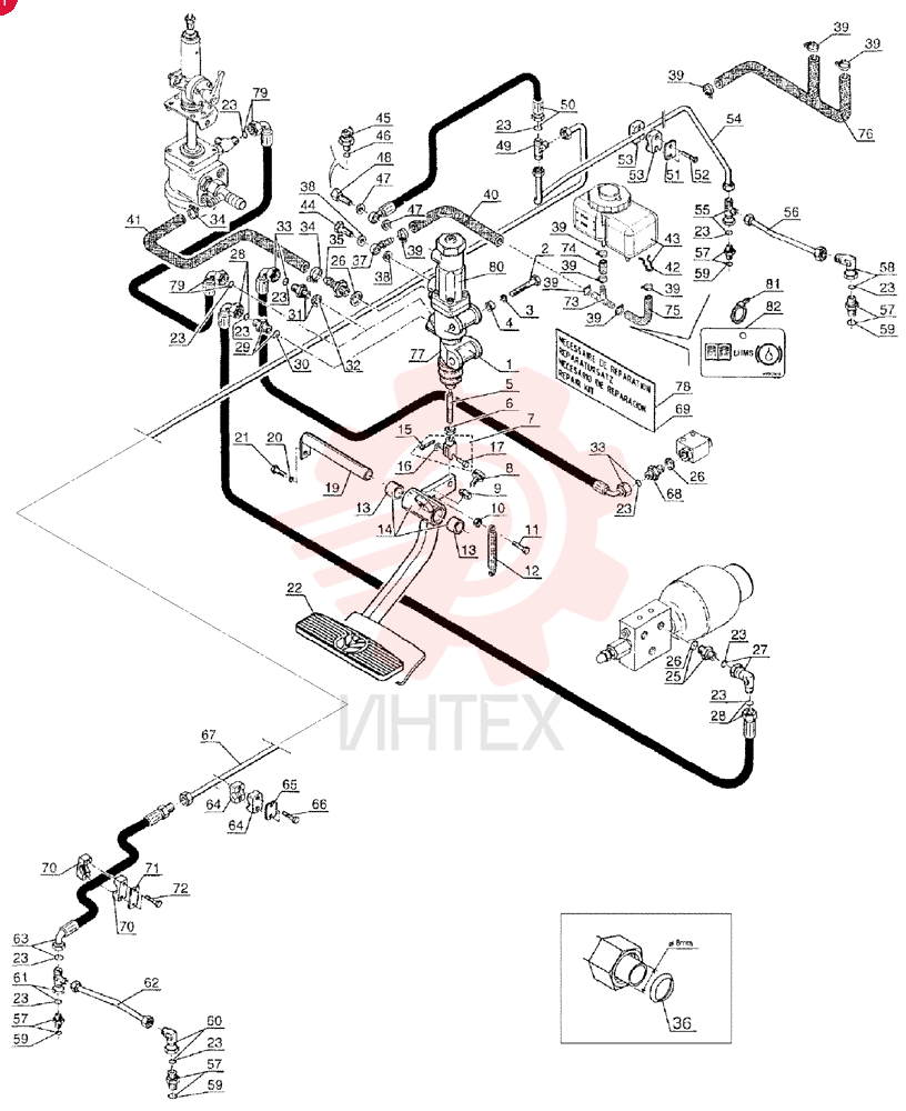 MASTER CYLINDER 85807480