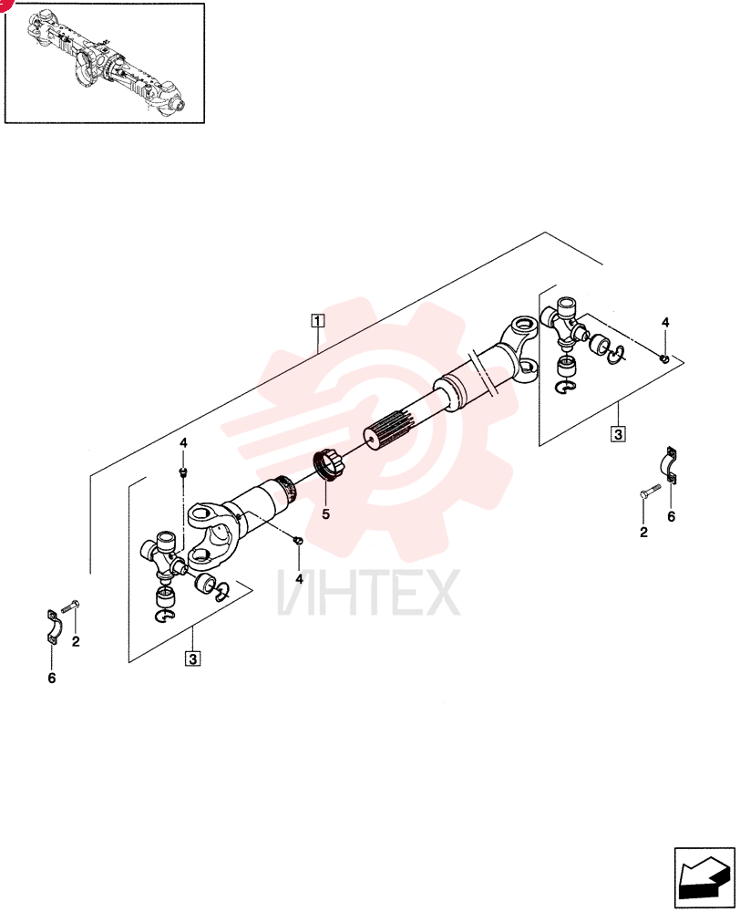 PTO SHAFT 85807036