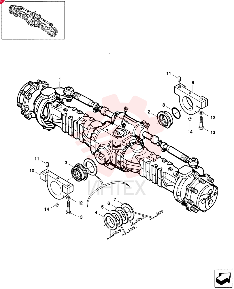 REAR AXLE 85806265