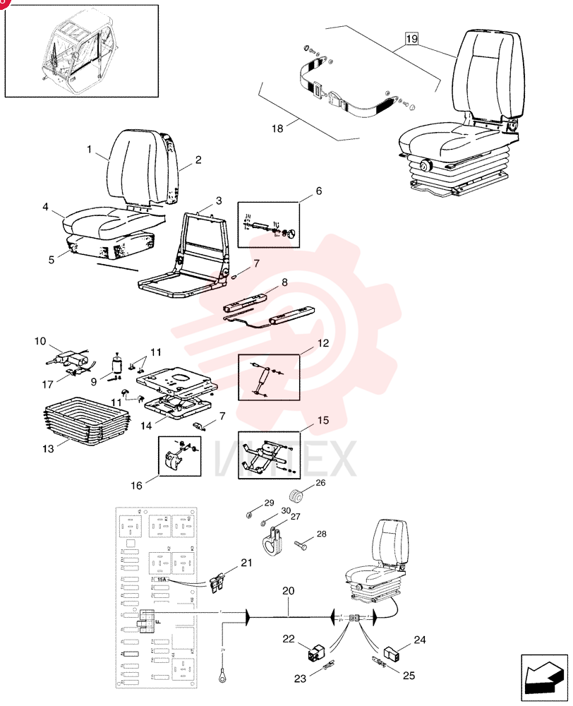 BACKREST COVER