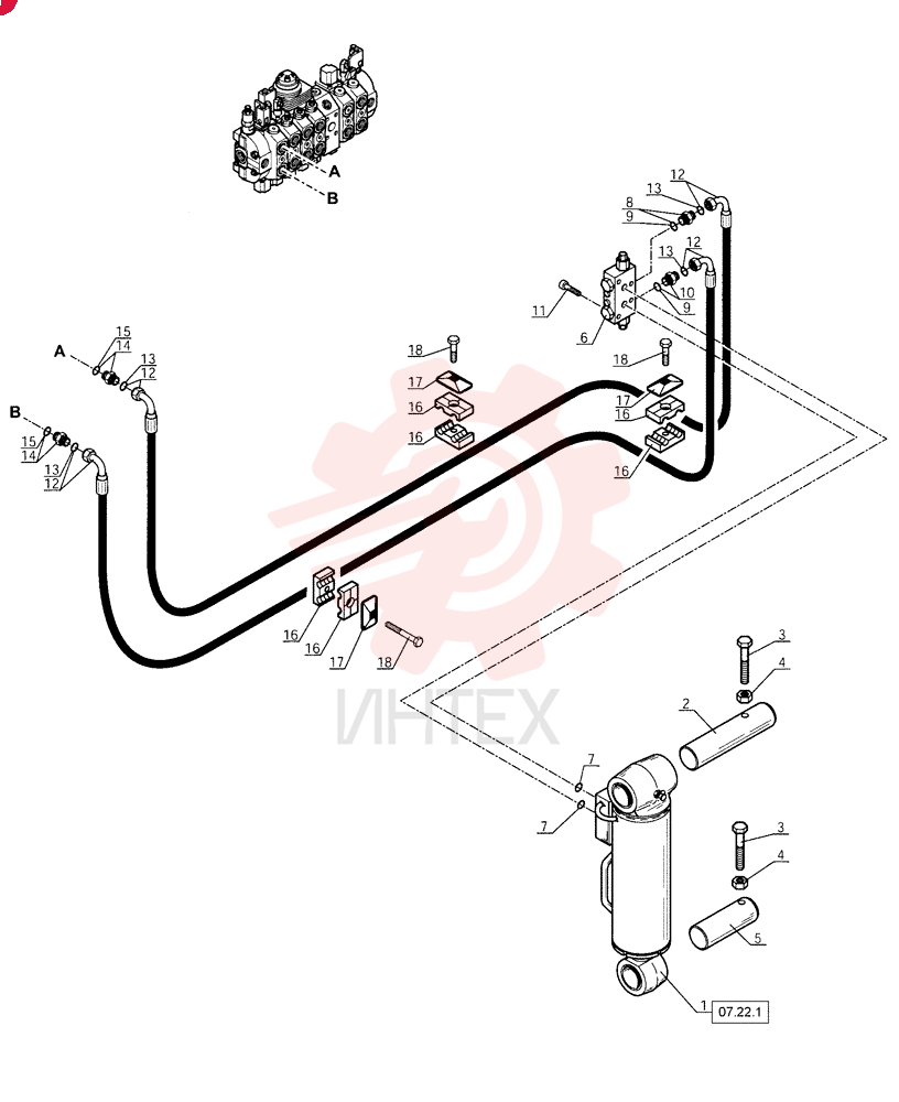 HYDRAULIC CYLINDER 85813906 (2)