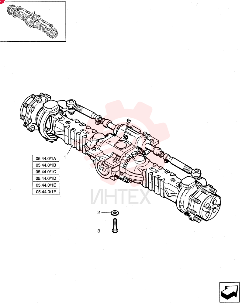 REAR AXLE 85816007