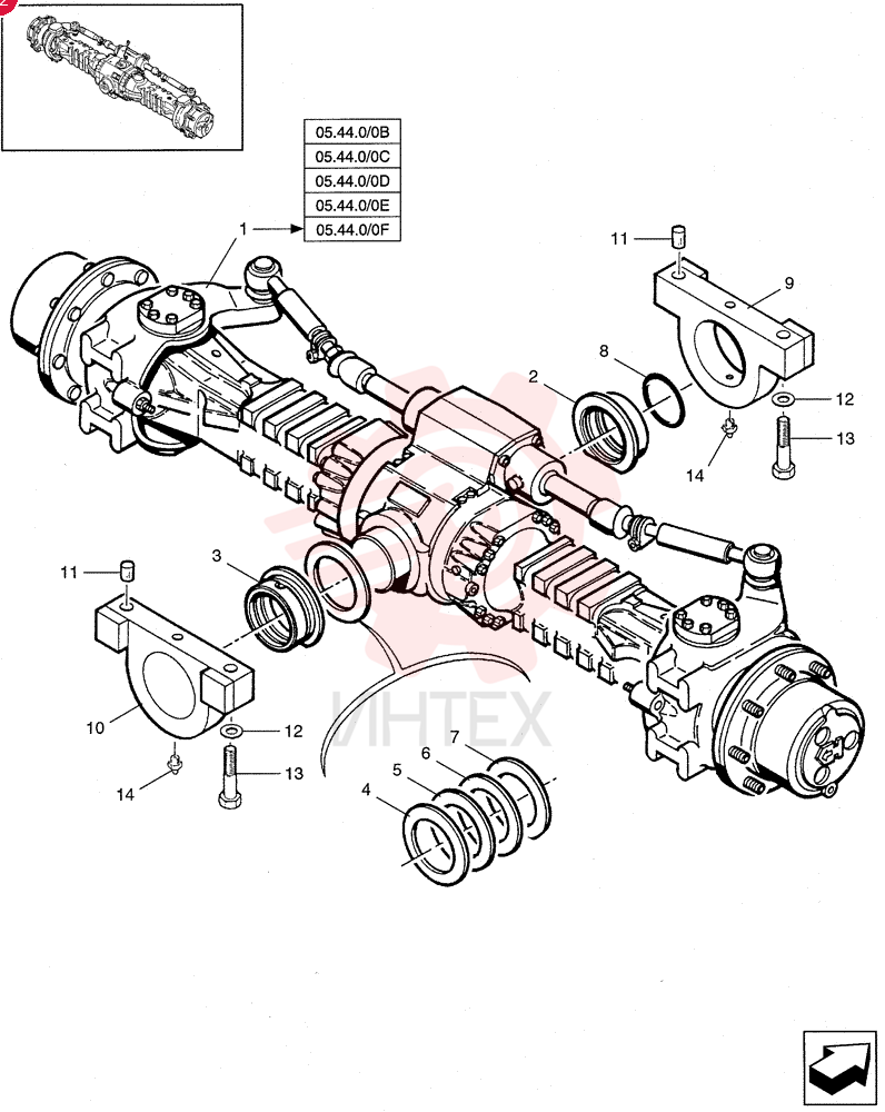 REAR AXLE 85813277