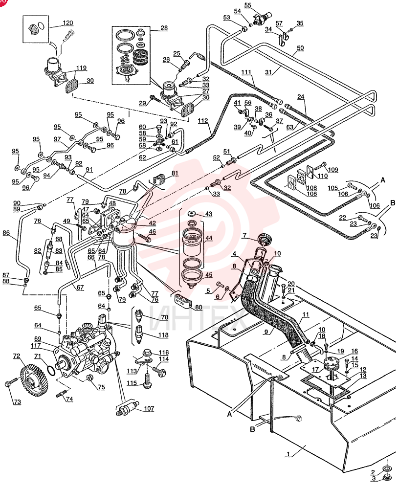 RESERVOIR, HYDRAULIC 85814451 (2)