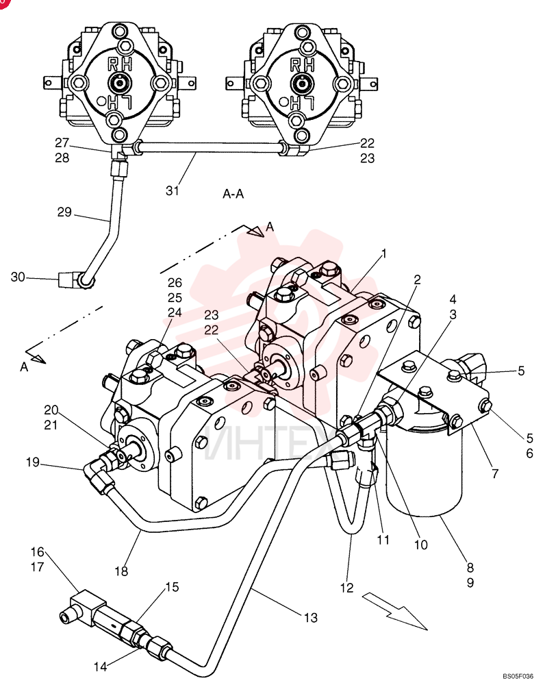 HYDRAULIC PUMP,14.96 CC