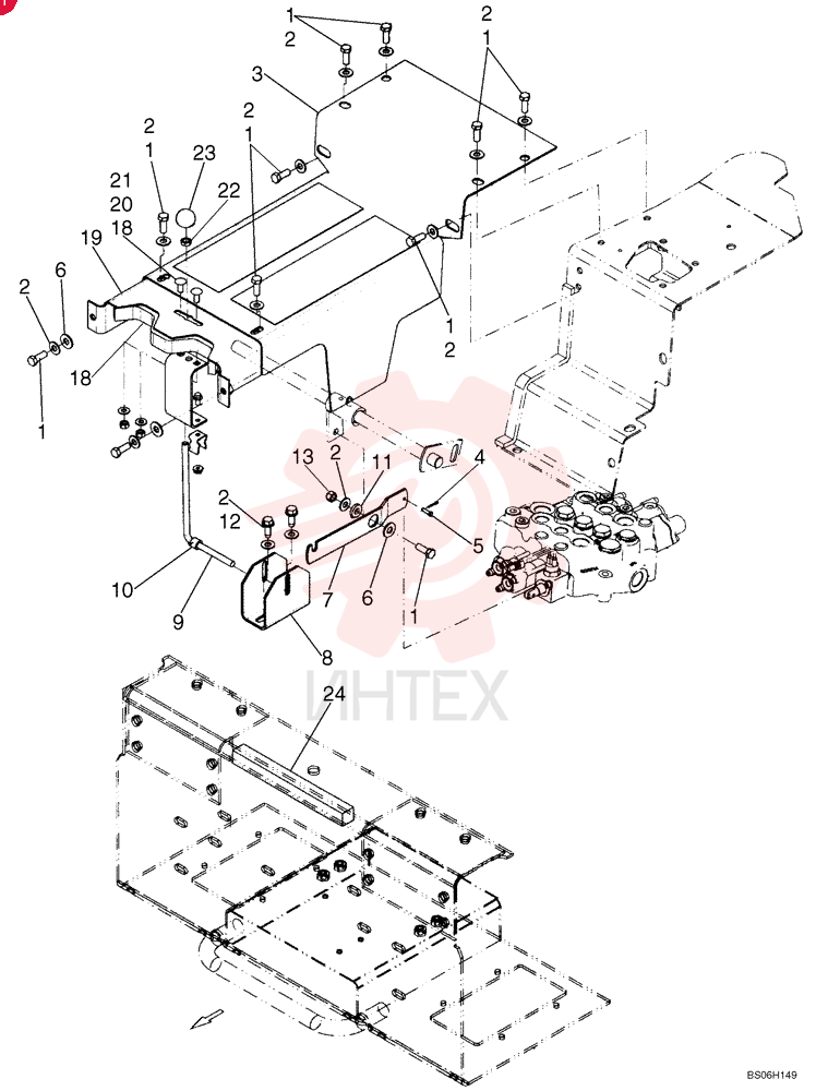 BOLT,Hex, 3/8" - 16  x 1", Gr 5