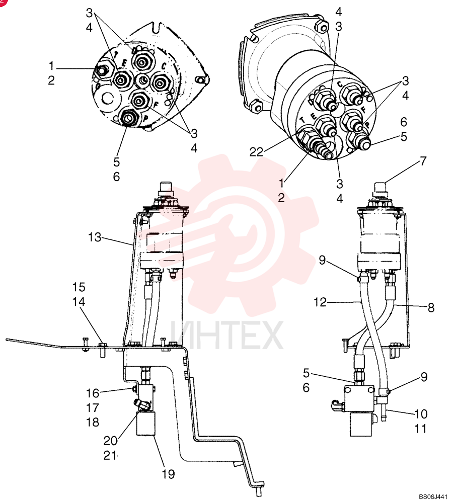 HYD CONNECTOR,3/8" Barb x 9/16"-18 x 2 3/16" L