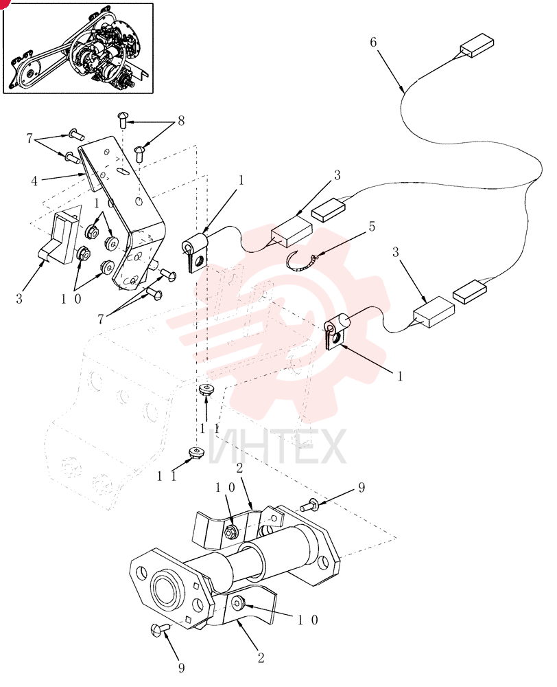 WIRE CLAMP,6.3mm, Coat, 10.3mm Bolt Hole, P Type