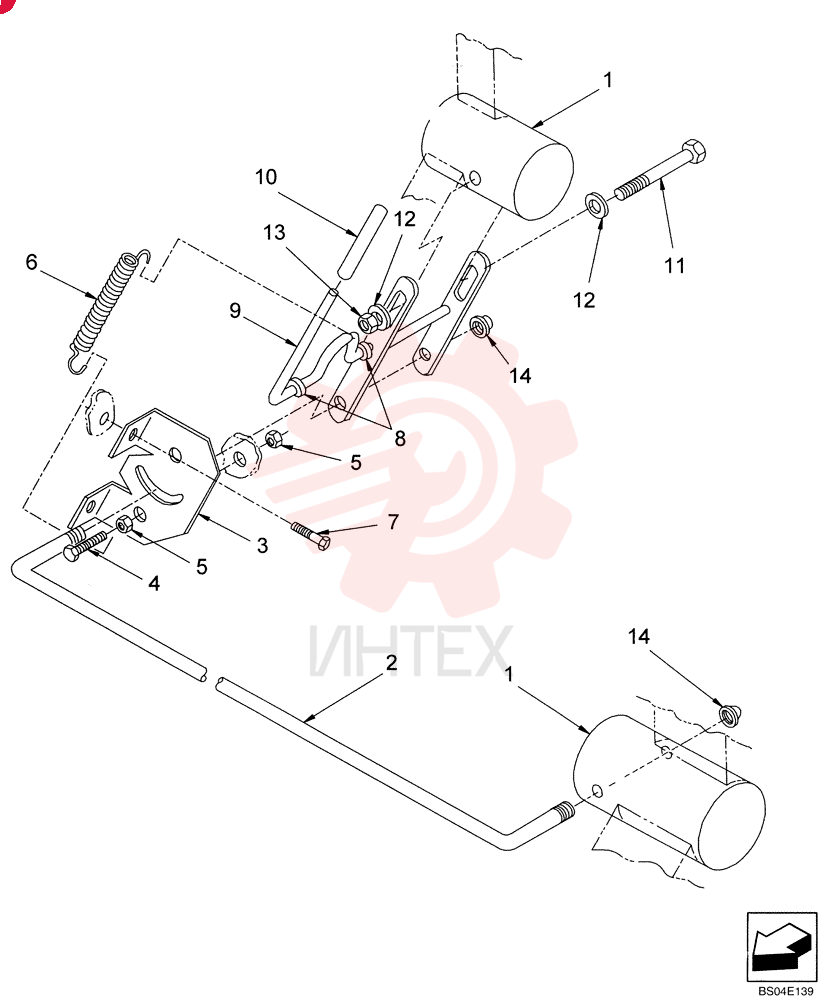 PIN,50.8mm OD x 148mm L
