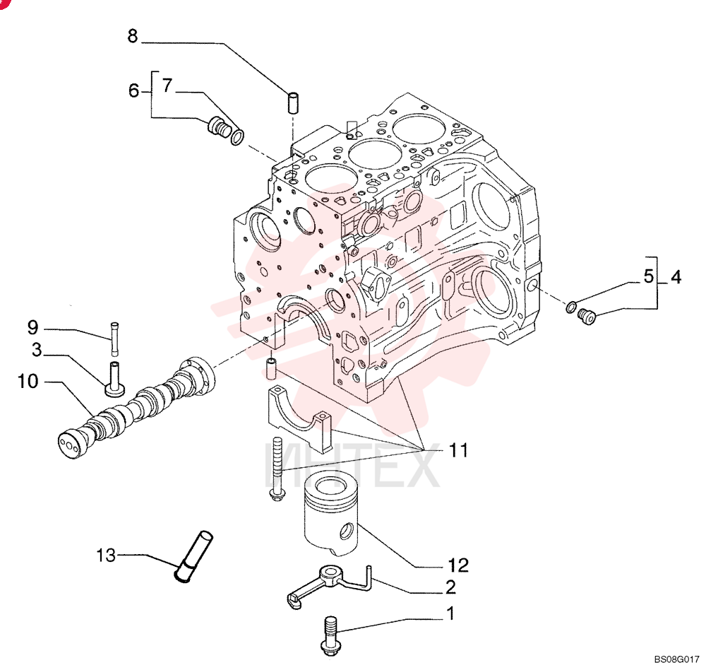 SCREW,Special, M8 x 20