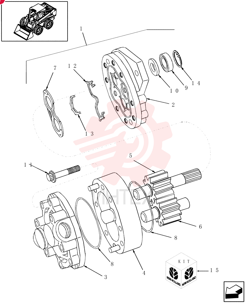 HYDRAULIC PUMP,16.7 CC