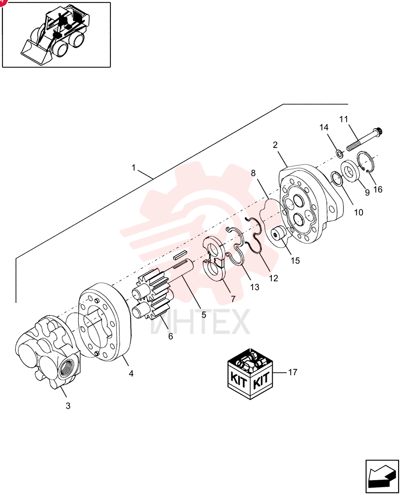 HYDRAULIC PUMP,24.3 CC