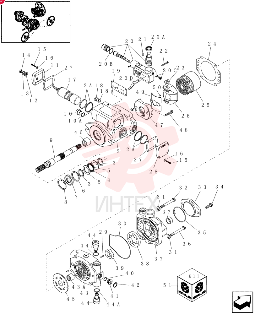 HYDRAULIC PUMP,40.6 CC