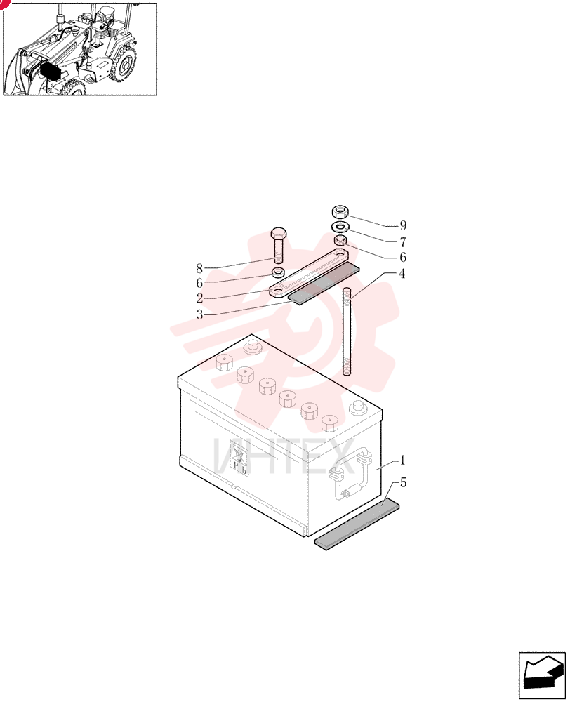 DRY BATTERY,12V, 960CCA