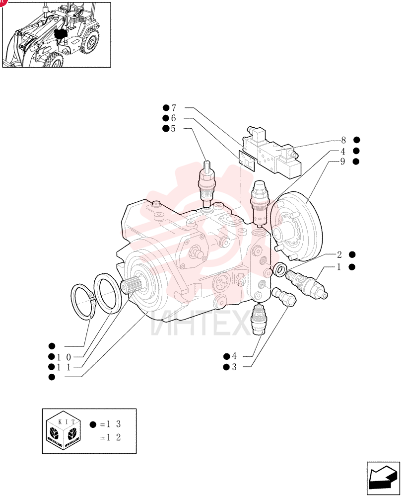 HYDRAULIC VALVE 85811104