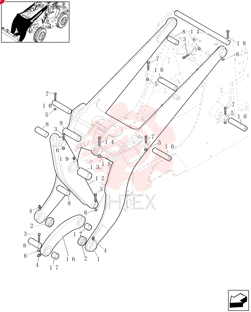 LIFT ARM 85808864