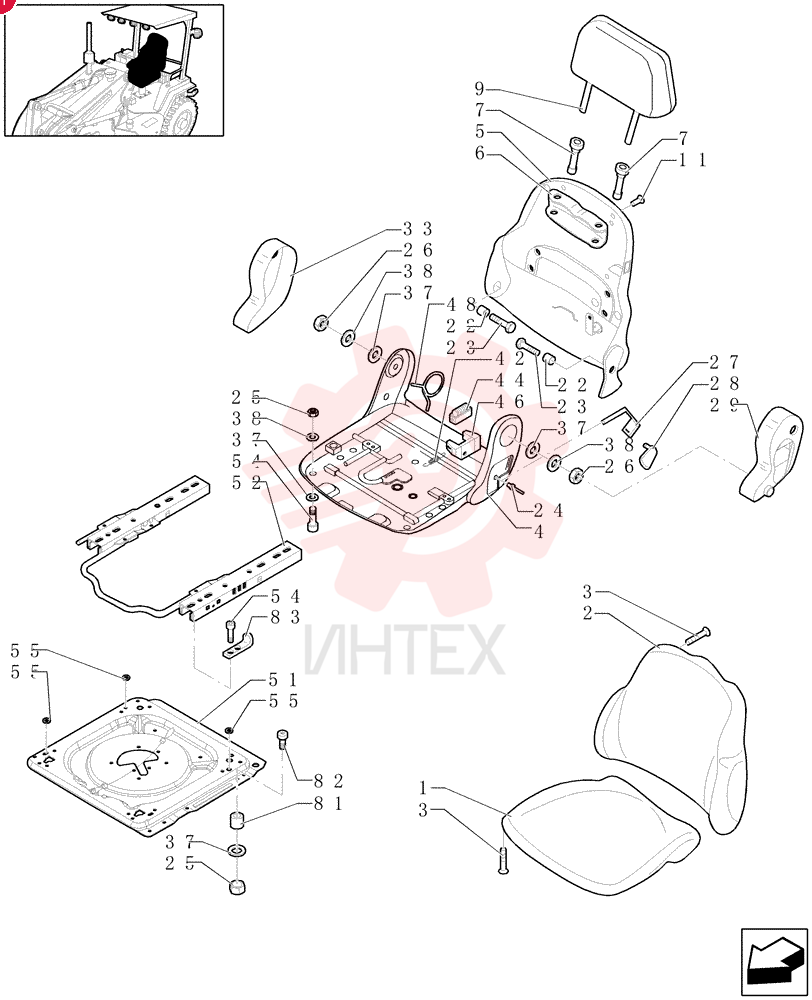 SEAT CUSHION 47124958