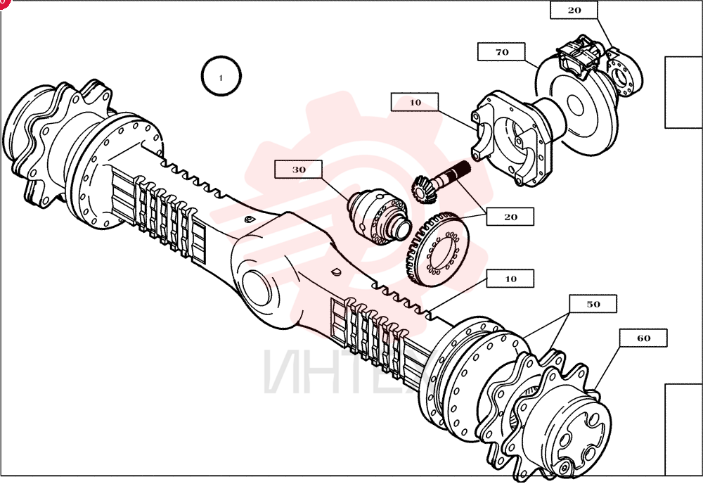 FRONT AXLE 2772375 (1)