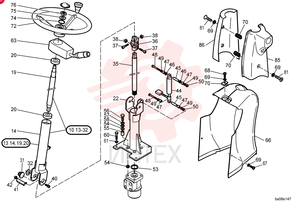 STEERING COLUMN 3805090