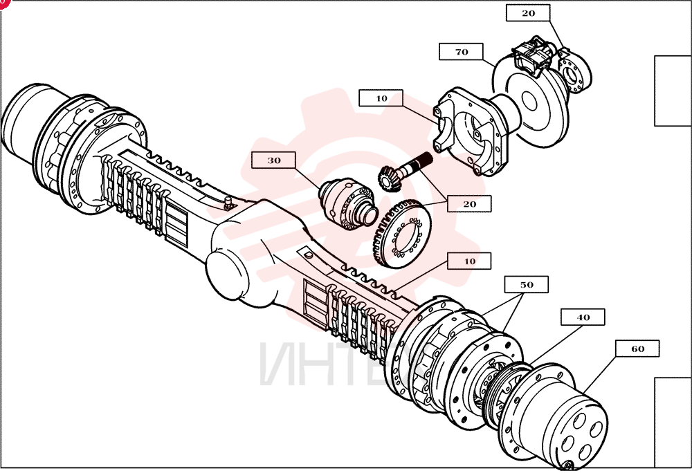 FRONT AXLE 2813648
