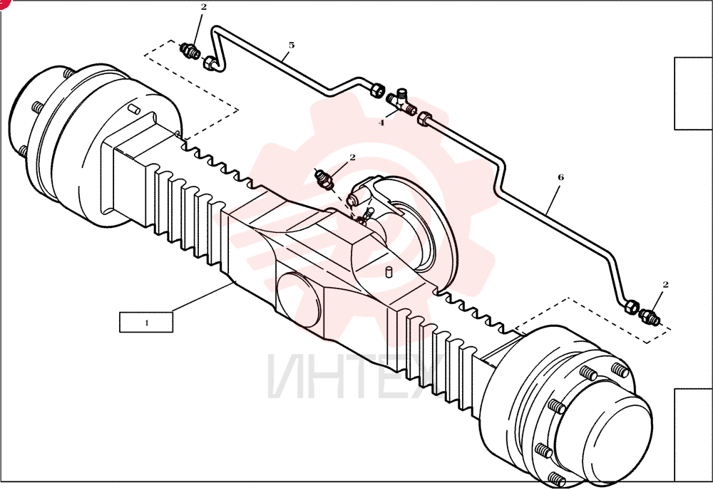 LIVE FRONT AXLE 2813646 (2)