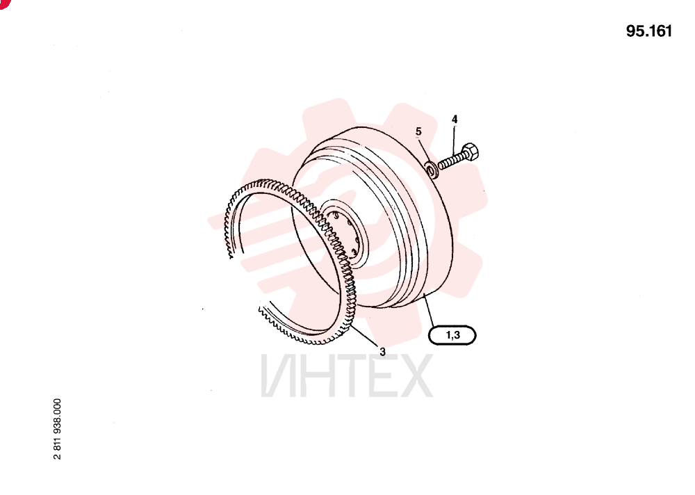 ENGINE FLYWHEEL 76595442
