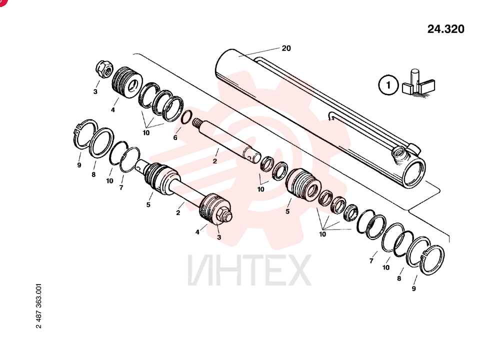 HYDRAULIC CYLINDER 72180729