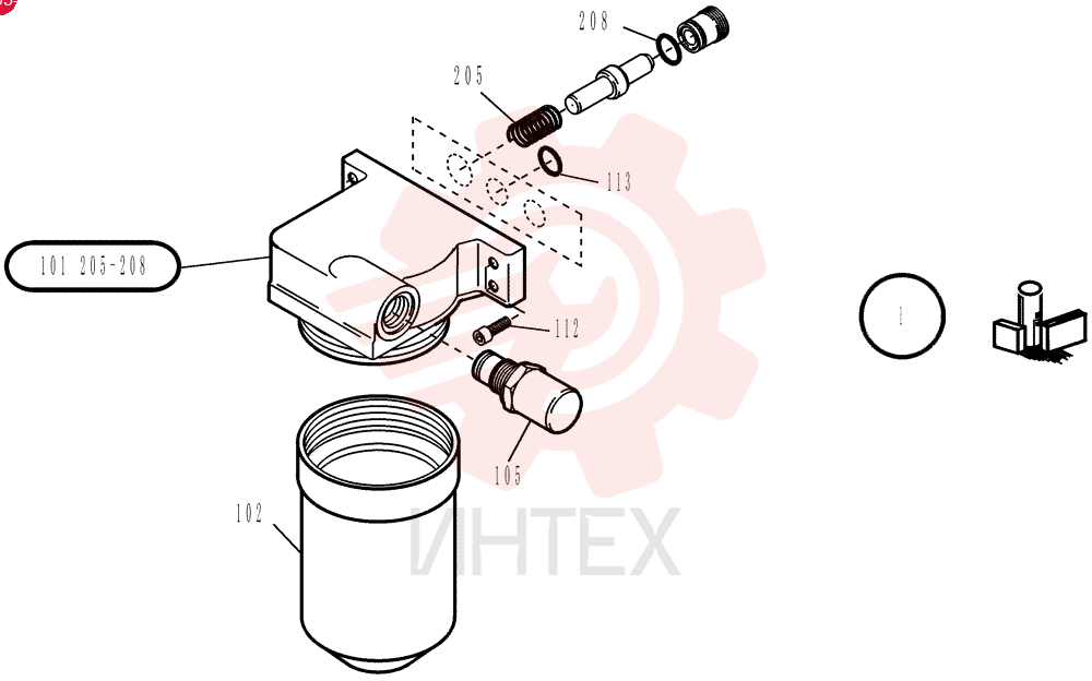 HYDRAULIC OIL FILTER 72182390