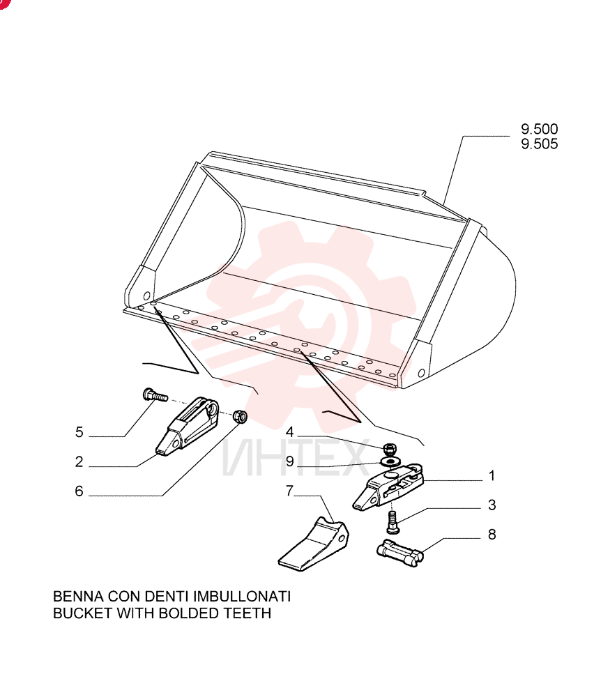 BUCKET TOOTH SHANK