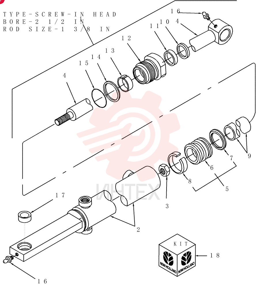 HYDRAULIC CYLINDER 86590848