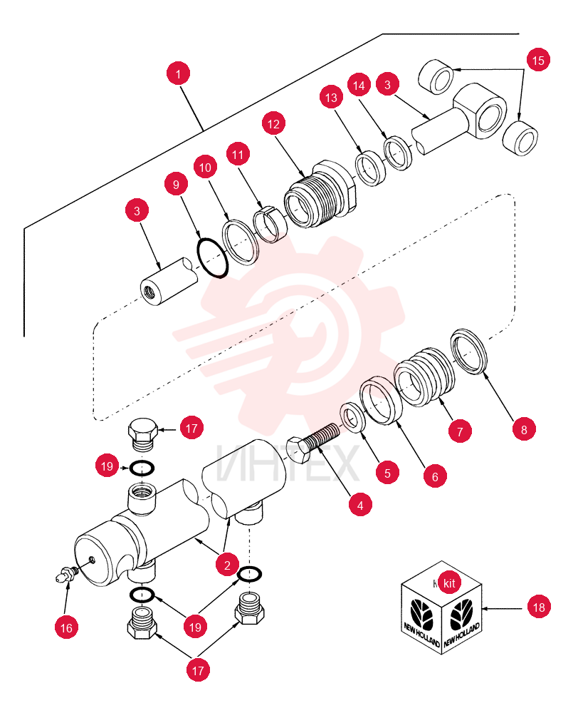 HYDRAULIC CYLINDER 86633433 (3)
