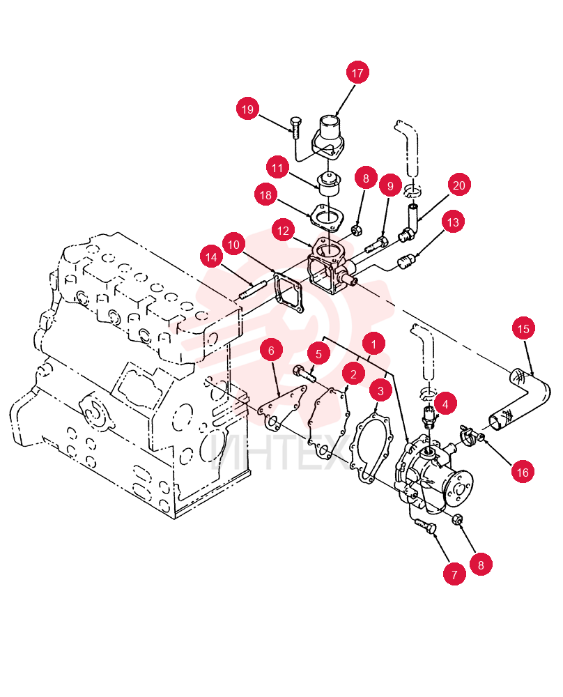 WATER PUMP SBA145017730